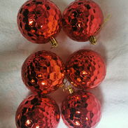Set de 6 bolas de navidad (disco) 8cm - Img 58240309