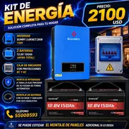 KITS DE ENERGÍA PARA SU HOGAR Y ESTACIONES DE ENERGÍA. TODO NUEVO EN CAJA Y MONTAJE INCLUÍDO... LLAME 55008593 - Img 50590265