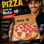 🎉🍕😋En RUTA/10 Pizzería te llevamos el gusto directamente a tu casa… - Img 47585493