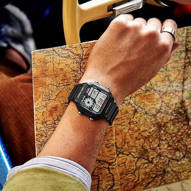 ⌚🔥 RELOJ CASIO AE1200WH WORLD TIME 100M RESISTENTE AGUA +10 AÑOS BATERÍA 💥 Envío + Garantía - Img 117312551