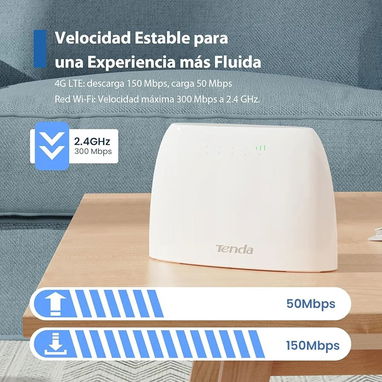 Router Modem 4G03 LTE TENDA N300 4 Antenas Internas compatible en Cuba tarjeta SIM - Img 103644786