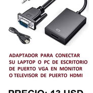 APROVECHA EL BUEN ADAPTADOR VGA-HDMI. TENGO MENSAJERÍA ADICIONAL - Img 53986190