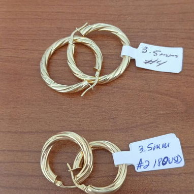 Argollas de oro 10k originales - 7/9