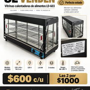 2 vitrinas calentadoras comerciales LD-603 - 600 USD c/u - Img 57617168