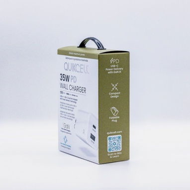 Cargador de Pared Quikcell 35W PD (USB-C + USB-A) | videojuegoshabana.com - Img 122606843