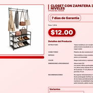 CLOSET CON ZAPATERA 3 NIVELES . - Img 57556321