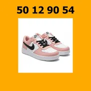 TENIS NIKE AIR FORCE ROSADO CON BLANCO Y NEGRO VPT-0353 - Img 55884023