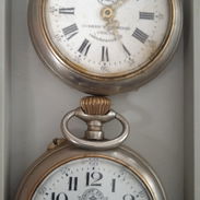 Reloj de bolsillo vintage Francisco C Blanco anillos de matrimonio de plata - Img 54592040