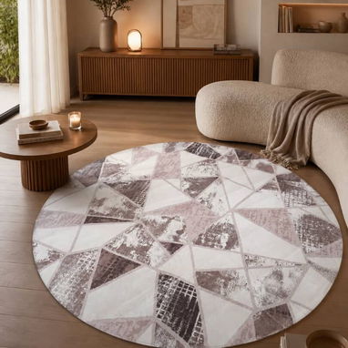 Alfombra Circular Decorativa – 180 cm (CV) - Img 120958160