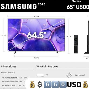TV de 50”-85” Pulgadas Samsung , LG , TCL Smart TV ( 2025 )Ultimas series  Lo mejor en Precios - Img 118402657
