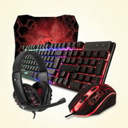 Kit Gamer Orzly Hornet RX-250 4 en 1 RGB — Teclado + Mouse + Auriculares + Alfombrilla | $74.12 USD | La Habana 🎮 - Img 57417966