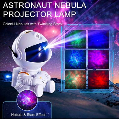 Astronauta de galaxia ideal para ambientar el cuarto...  Trae su cabe es de corriente  Varios modos de luces en 9500 cup - Img 122799344