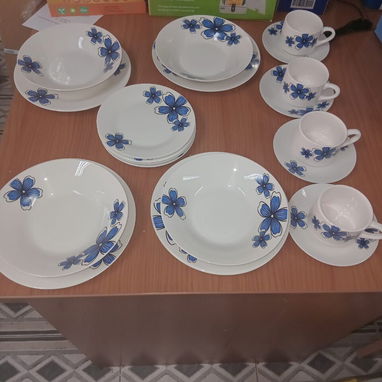 SET DE VAJILLAS DE CERÁMICA 20 PIEZAS, 4 DISEÑOS DIFERENTES DISPONIBLES, ENTREGA DE FACTURA - Img 122025386