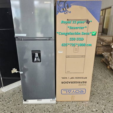 Refrigerador Royal con dispensador de agua 11 pies 510 y 15 pies 550 USD - Img 123218845