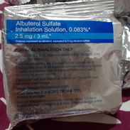 Albuterol Sulfate para asmáticos paquete grande de 25 ampollas - Img 55527469