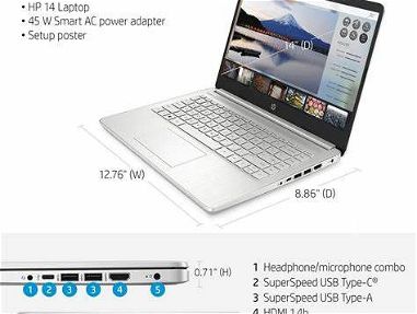Laptop HP 14 fq 0110wm nueva (más ofertas💻) reserve la suya.Tech Habana - Img 64540906