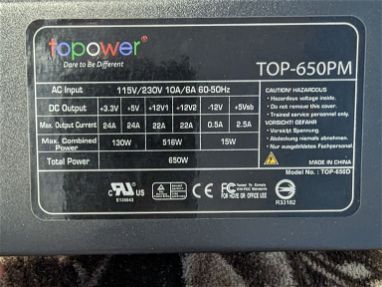 Fuente Topower 650Watt con 44Amp - Img 68034463