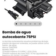 Bomba de agua autocebante 75PSI. La bomba autocebante resuelve problemas de baja presión de agua en viviendas - Img 58332241