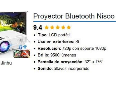 Proyector Bluetooth Nisoo M10 Nuevo - Img 70452238