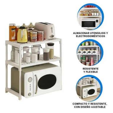 Estante organizador para microondas y otras funciones (uhf) - Img 110518571