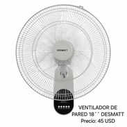 58296067 Ventilador de Pared DESMATT (Modelo: SEF-1826) 💵 PRECIO: 45 USD 🛡️ GARANTIA: 30 dias - Img 56534006
