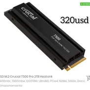 Crucial T500 Pro 2TB Heatsink (NVMe PCIe4): $320 USD - Img 57914718