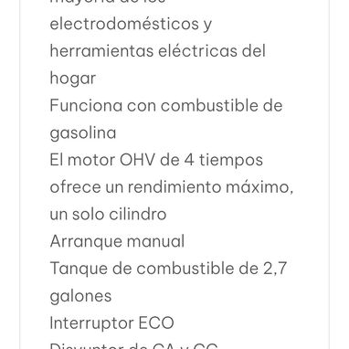 Planta eléctrica 4400watts - 2/2