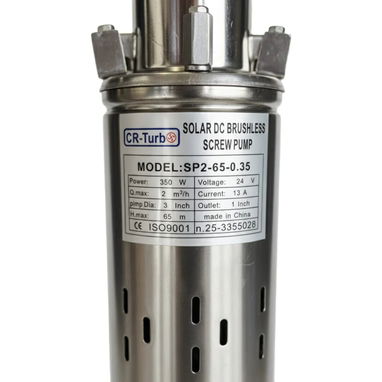 Bomba Sumergible Solar 350w/24v de Pozo Profundo CR-Turbo $ 160 USD💵 - 3/4