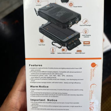 Power Bank (Solar) 10.000 mAh - Img 125714089