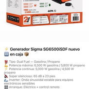 Generador de gas y gasolina nuevo en caja - Img 58074639