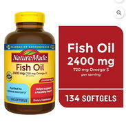 Omega 3 Nature Made pomo con 134 unidades 30 USD - Img 53146429