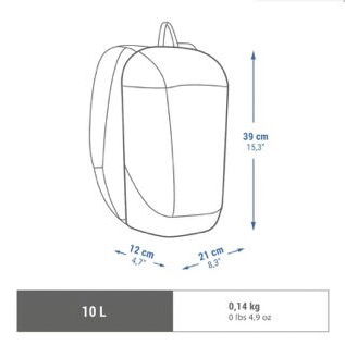 Resistentes Mochilas marca Quechua, para gimnasio, senderismo y más. Nuevas. - Img 99668105