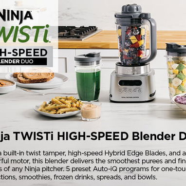 Batidora NINJA TWISTI Blender DUO SS151 (3 EN 1) ALTA VELOCIDAD (1600W) 110V/60Hz FUNCIONES AUTO-IQ, smartTORQUE NUEVA. - Img 124667199