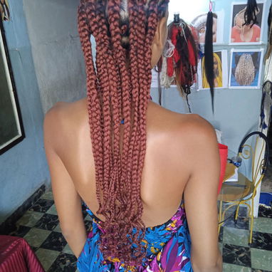 Mi clienta complacida con sus trenzas bohemias - 7/7