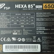 Fuente Hexa 85+ Pro. Certificada 80 plus Bronze de 650W - Img 55801978