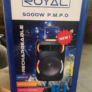 🔈 12" 🔈SPEAKER ROYAL 5000W P.M.P.O DE 12" CON TRÍPODE. TL 54833699 - Img 118341901