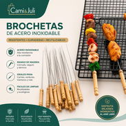 Pinchos para brochetas. Utensilios de acero inoxidable para brochetas - Img 56359148