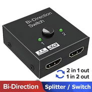 Conmutador / Divisor HDMI Bidireccional 4K – Switch 2×1 y Splitter 1×2 - Img 52007419