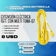 🔌 EXTENSIÓN ELÉCTRICA Q7 DE 15 PIES CON MULTITOMA (3 TOMAS) - Img 56082739