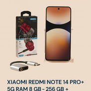 XIAOMI REDMI NOTE 14 PRO + AUDÍFONOS MANOS LIBRES + CABLE ADAPTADOR TIPO C - Img 55382026