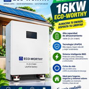 🍀Se ofertan 🍀 Baterías inteligente ECO-worthy de 16kw ENERGÍA LIMPIA.MAYOR INDEPENDENCIA.UN FUTURO MEJOR ALMACENA TU - Img 57873423