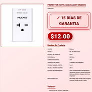 PROTECTOR DE VOLTAJE 20A 220V MILEXUS . - Img 57878362