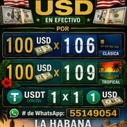 CAMBIO USD X SALDO EN TARJETA TROPICAL,CLÁSICA O USDT - Img 55927838