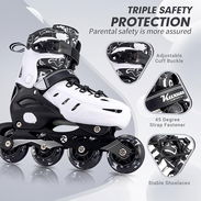Patines en línea ajustables para niños, jóvenes - Img 57705641