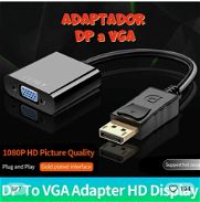 Adaptador HDMI a VGA con cable integradoAdaptador HAdaptador HDMI DMI a VGA con convertidor de señal digital a analógica - Img 45809719