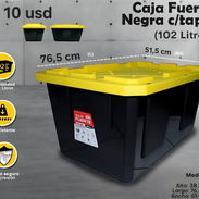 🔸 Cajas plásticas grandes, bien fuertes, en perfecto estado 💲 10 usd - Img 58255745