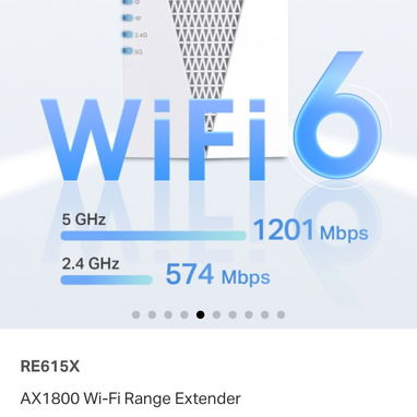 Repetidor TP-Link RE615X AX1800 WiFi 6 Hasta 2100 pies cuadrados, 64 dispositivos /63142460 - 5/6