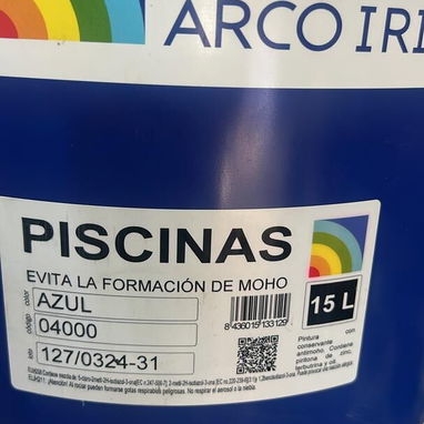 PINTURA PISCINA 15L (22kg) base agua IMPORTADA - Img 102930658