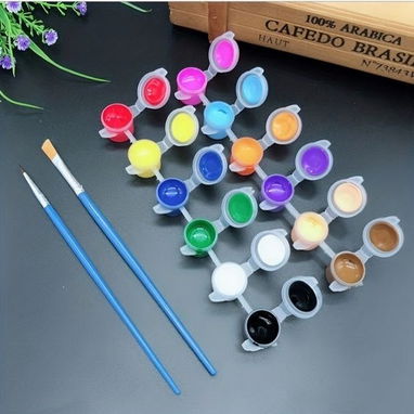 Set de pinturas acrílicas ideal para manualidades pequeñas - Img 123809397