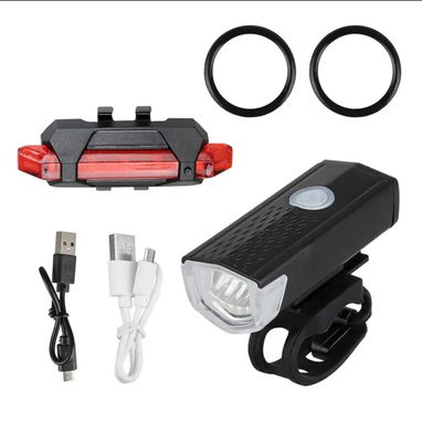 Luces de bicicletas y bicimoto delanteras y traseras carga usb - Img 58012790